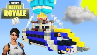 Minecraft Tutorial: How To Make The Fortnite Battle Bus In Minecraft