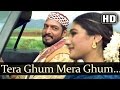 Tera Ghum Mera Ghum (HD) - Ghulam-E-Mustafa Song -  Nana Patekar - Raveena Tandon