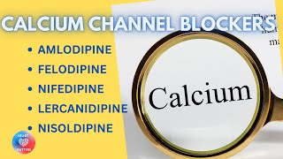 Calcium Channel Blockers Amlodipine, Felodipine, Lercanidipine, Nifedipine