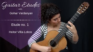 Etude No. 1 by Heitor Villa-Lobos | Guitar Etudes with Gohar Vardanyan