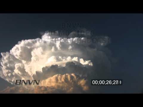 6/22/2010 time lapse storm clouds forming stock video
