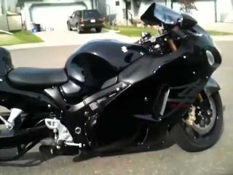stretched hayabusa big black 330 - YouTube