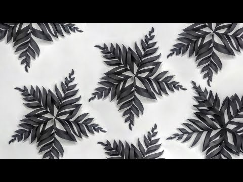 DIY Paper Snow Flakes ❊| DIY Origami Paper Snow Flakes Tutorial | 5 minute Tutorial | Jasmine Art