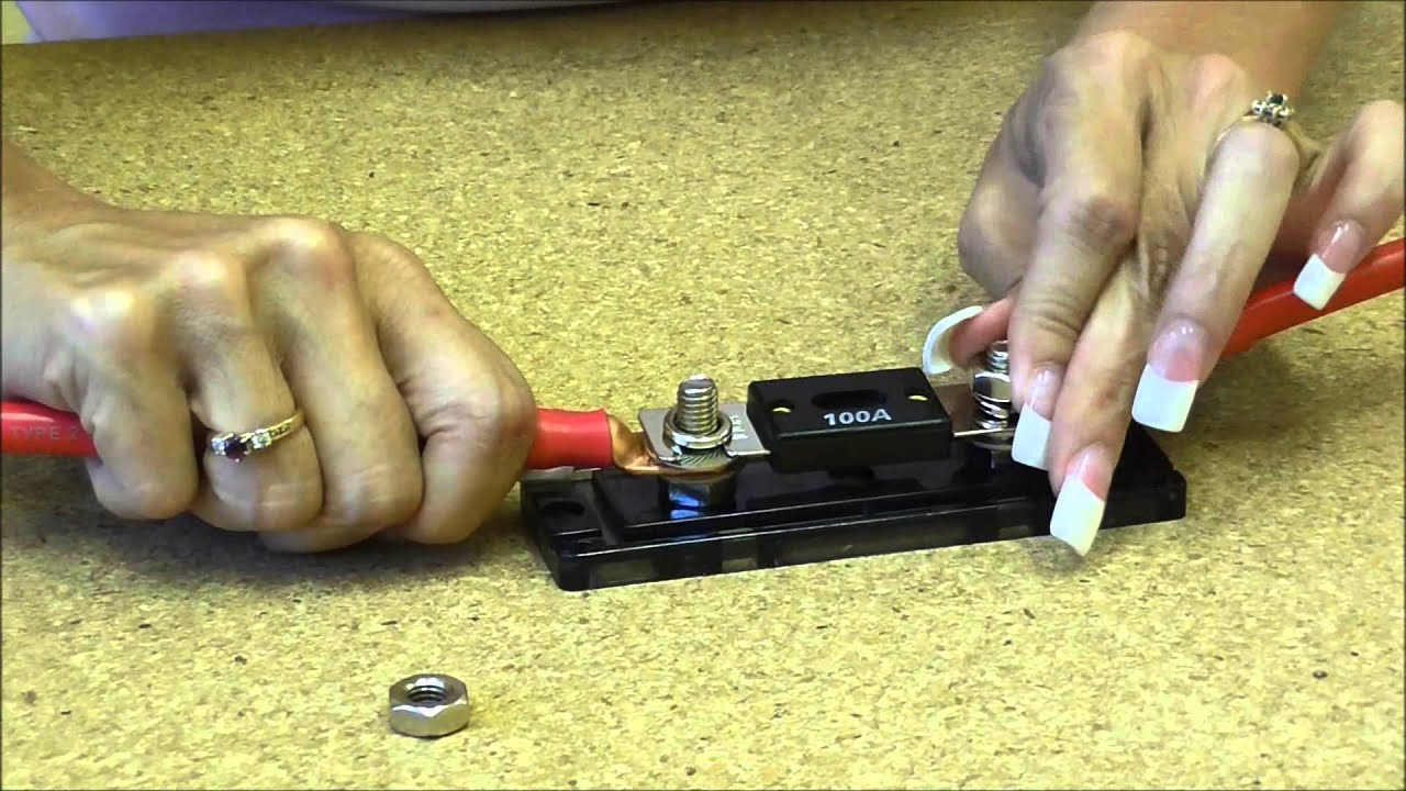ANL Fuse Holders for automotive use with Wiring Products - YouTube