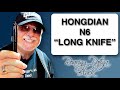 2022 Hongdian N6 Black Long Knife Architect Nib Fountain Pen Unboxing and Review B