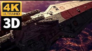 Star Wars Revenge Of The Sith Opening Scene In 3D Sbs 4K 60Fps