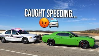 ME & TALL GUY CAR REVIEWS PULLED OVER BY THE POLICE IN THE HELLCAT!!