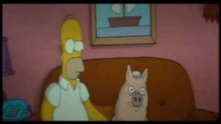 Video Puerco araña The Simpsons