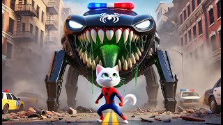 Spider-Man Cat2024 Horror, Monster Car And Cat Daddys Revenge