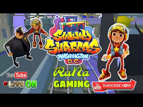 Jake in Danger! 🚨 Space Run Begins in Washington DC – Subway Surfers Challenge!