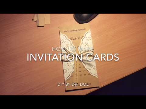 DIY: Wedding Invitation Cards (การ์ดเชิญงานแต่ง)