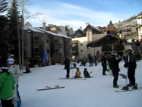 michelle obama vail skiing. End of the Ski Day, Vail Mountain. End of the Ski Day, Vail Mountain. 0:30. 360 Standing in the ski yard from Lion Square Lodge, Skiers skiing down for the
