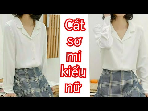 87.Dạy cắt may áo sơ mi kiểu nữ /Cách thiết kế và công thức cơ bản áo công sở nữ/Dạy cắt cơ bản