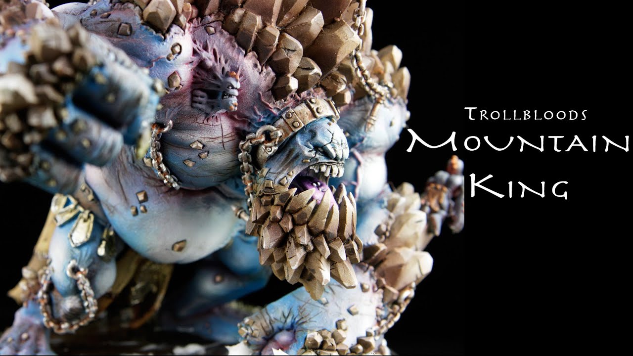 Painting Warmachine & Hordes Trollbloods Mountain King Gargantuan