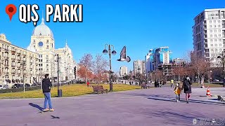 QIŞ PARKI - Bakı (2021) Зимний  Парк Баку Азербайджан Прогулка | Walk Winter Par