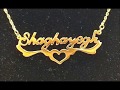 A&M Juwelier, Namenskette Gold, Gold Name Necklace, زنجیر اسم طلا