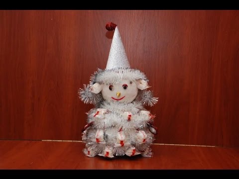 Подсолнух из конфет топиарий Подсолнух из конфет топиарий
