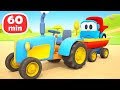 Leo and vehicles on the farm! 1 HOUR compilation. Car cartoons for kids & Kids cartoon.