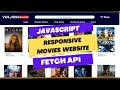 JavaScript Project 15 |  Responsive Movies Website using fetch API | Viajira | The movies Database