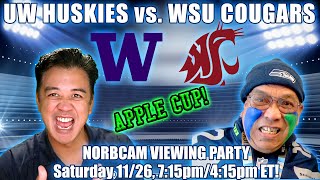 The Apple Cup: Washington Huskies vs Washington State Cougars - LIVE Reaction & Play-By-Play!