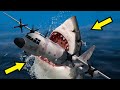 GTA 5 Megalodon Shark Attack Airplane (Plane Emergency Landing on Water) GTA V Megalodon Movie