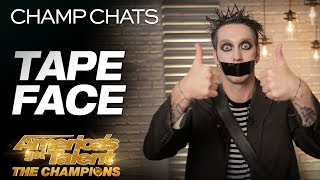 Tape Face Leaves Us Speechless With This Interview America 39 S Got Talent The Champions Tape Face Leaves Us Speechless With This Interview America 39 S Got Talent The Champions