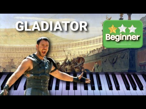 Now We are free - Hans Zimmer - EASY Piano tutorial | From "Gladiator" Soundtrack | Piano4ever