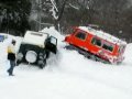 ディフェンダーvsニューミニvs雪上車