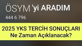 Ösymyi Aradim 2025 Yks Terci̇h Sonuçlari Ne Zaman Açıklanacak?