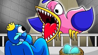 Baby Blue Vs Opila Bird & Jumbo Josh - Rainbow Friends Vs Garten Of Ban Ban Animation Sm Toons