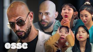 Korean Girls React To Andrew Tate 𝙊𝙎𝙎𝘾