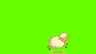 Cartoon Sheep Running Green Screen - Chroma Key