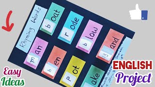 Rhyming Words English Project Easy English Tlm Ideas Rhyming Words English Model Idea Tlm Ideas