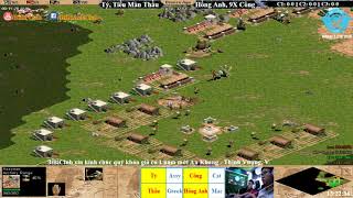 AoE 22 Random Tý, Thầu vs Hồng Anh, 9X Công ngày 6-3-2018