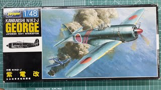 Hasegawa Kawanishi N1K2-J George 148 Scale Model Aircraft