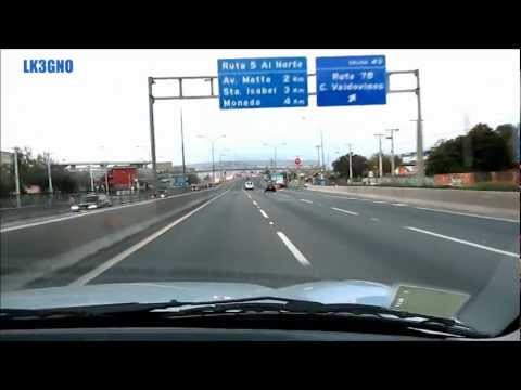 Tramo de la Autopista Central, en Santiago de Chile.