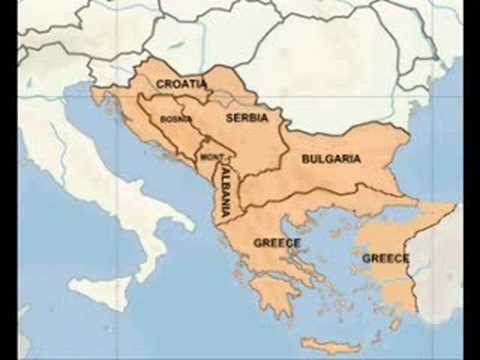 bulgaria serbia map greece croatia balkan greater