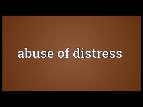 Header of Abuse of Distress