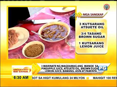 Youtube Chicken Tocino Recipe Panlasang Pinoy