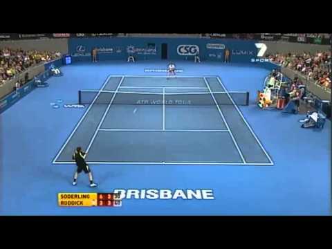 Brisbane International: Soderling vs ロディック ハイライト