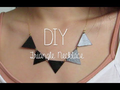 DIY: Triangle Necklace - YouTube
