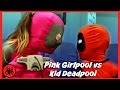 Pink Girlpool vs Kid Deadpool let's play video games superheroes fun real life comic SuperHerokids Pink Girlpool vs Kid Deadpool let's play video games superheroes fun real life comic SuperHerokids