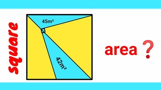 Can you find area of the Square? | (Fun Geometry Problem) | #math #maths | #geometry