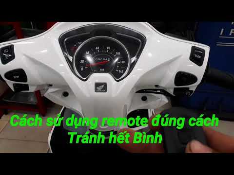 Cách sử dụng Remote Tránh bị hết Bình ( Ắcquy), trên dòng xe AirBlade _ Vision 2020.