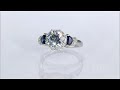 Bella Luce(R) Lab Created Sapphire With White Diamond Simulant 2.73ctw Rhodium Plated Silver Ring