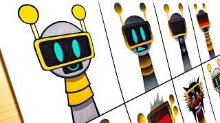 Drawing Incredibox Sprunki Phase 1 Vs Phase 2 Vs Phase 3 Vs Phase 4 Vs Phase 5 - Fun Bot
