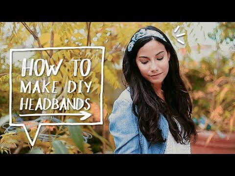 DIY Hair Accessories Idea | How to Make a Bow Headband Tutorial (DIY Accesorios para el cabello) - YouTube