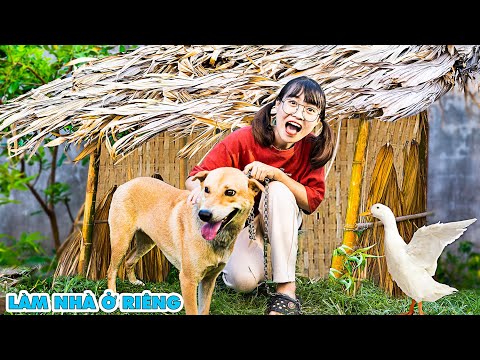 Hà Sam Làm Ngôi Nhà Lá Để Ra Ở Riêng Cùng Em Cún Mới