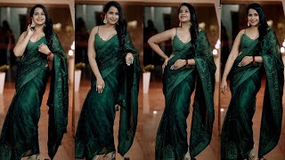 Sadhika Venugopal Latest Hot Beautiful Saree Photoshoot 2024 Actresses Hot Saree Photoshoot 2024