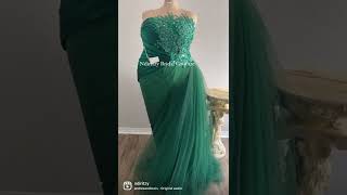 Plus Size Emerald Green Dress By Ndiritzy Bridal Couture.